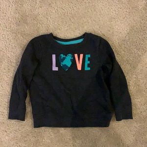 Toddler Girls 18mo LOVE EARTH Sweatshirt
